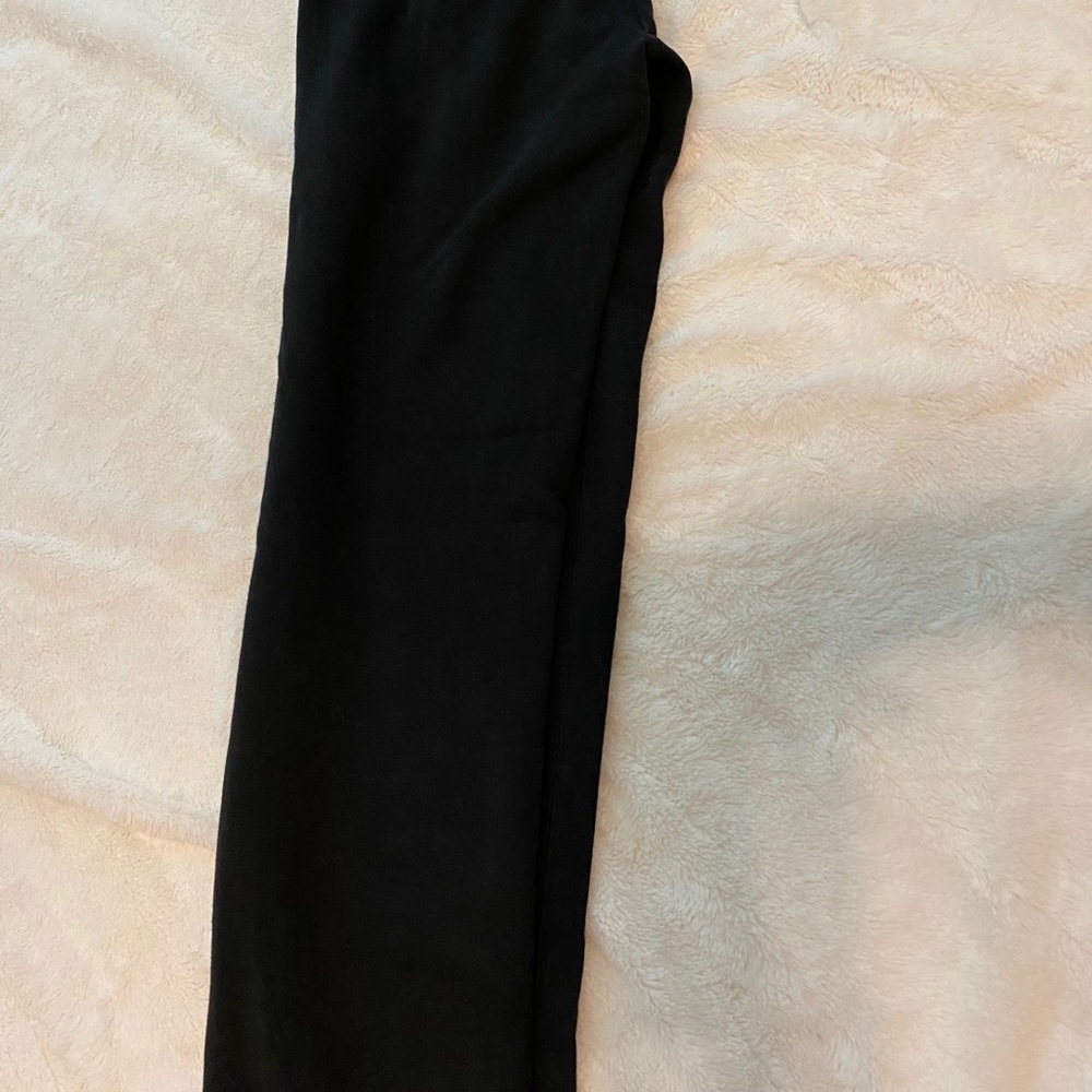Plain black sweatpants
